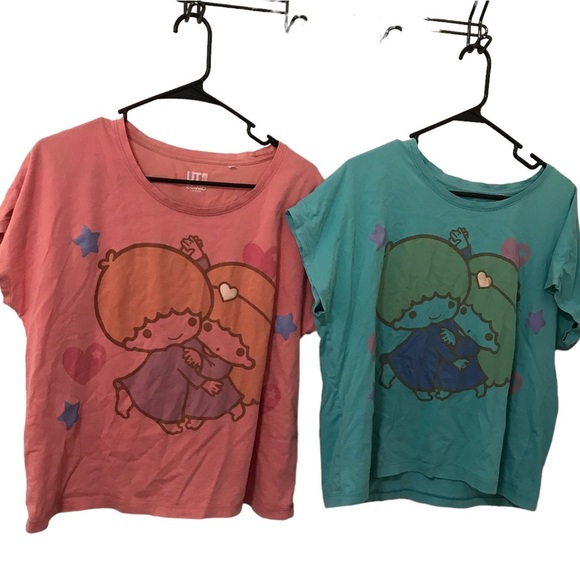 Sanrio Tops - Uniqlo x Sanrio Bundle of 2 little twin stars short sleeve tees size L
